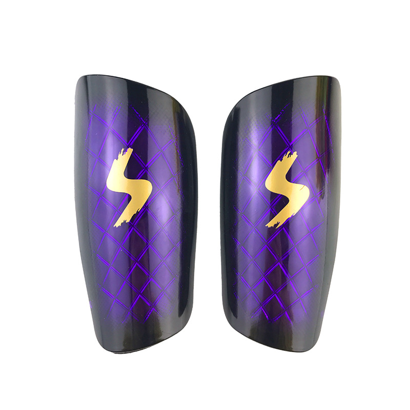 Aikedifei 7028 # patrón de diamante transparente protector de la pierna de inserción de color de fútbol Shin Guard protección anticolisión