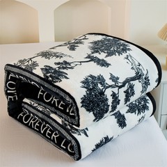 フランネルギフトブランケットオフィス昼寝クラウドミンクベルベットソファカバーエアコンブランケットミルクベルベットブランケット秋と冬厚み