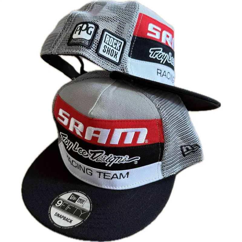 New Era Troy Lee Designs SRAM Racing Team 9FIFTY Snapback Cap Heather Gray Black