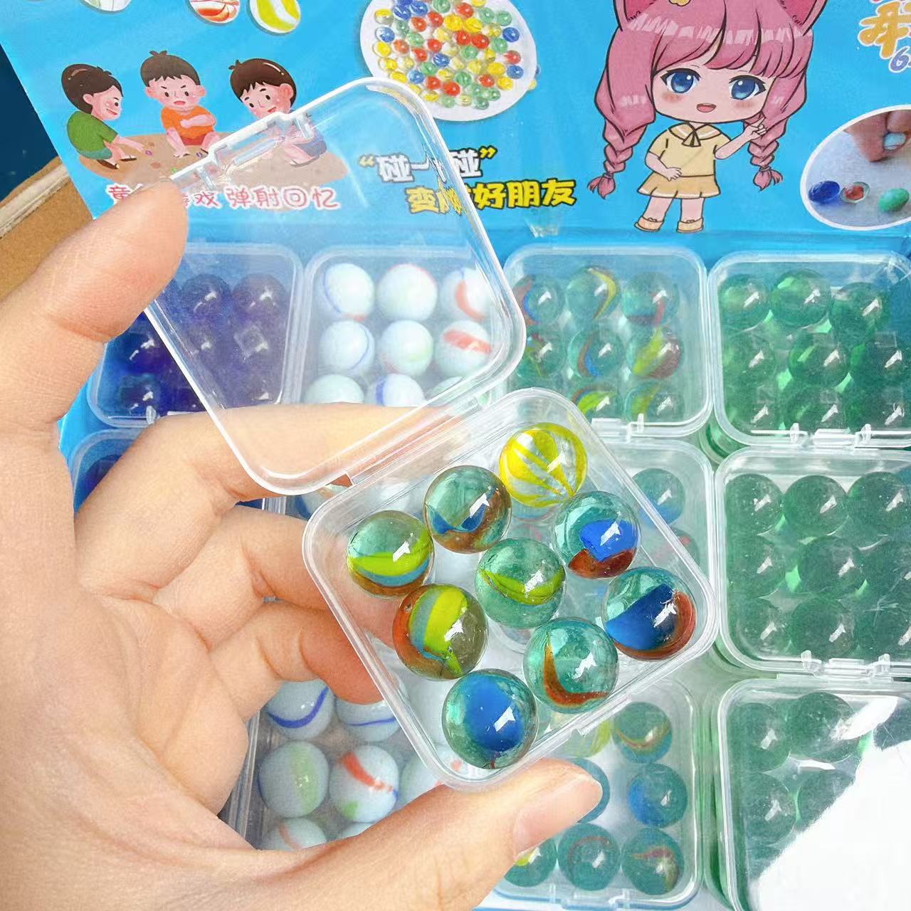 Juegos de damas de vidrio divertidos, bolas de vidrio de colores, bolas de vidrio de colores, juguetes nostálgicos, tienda de juguetes