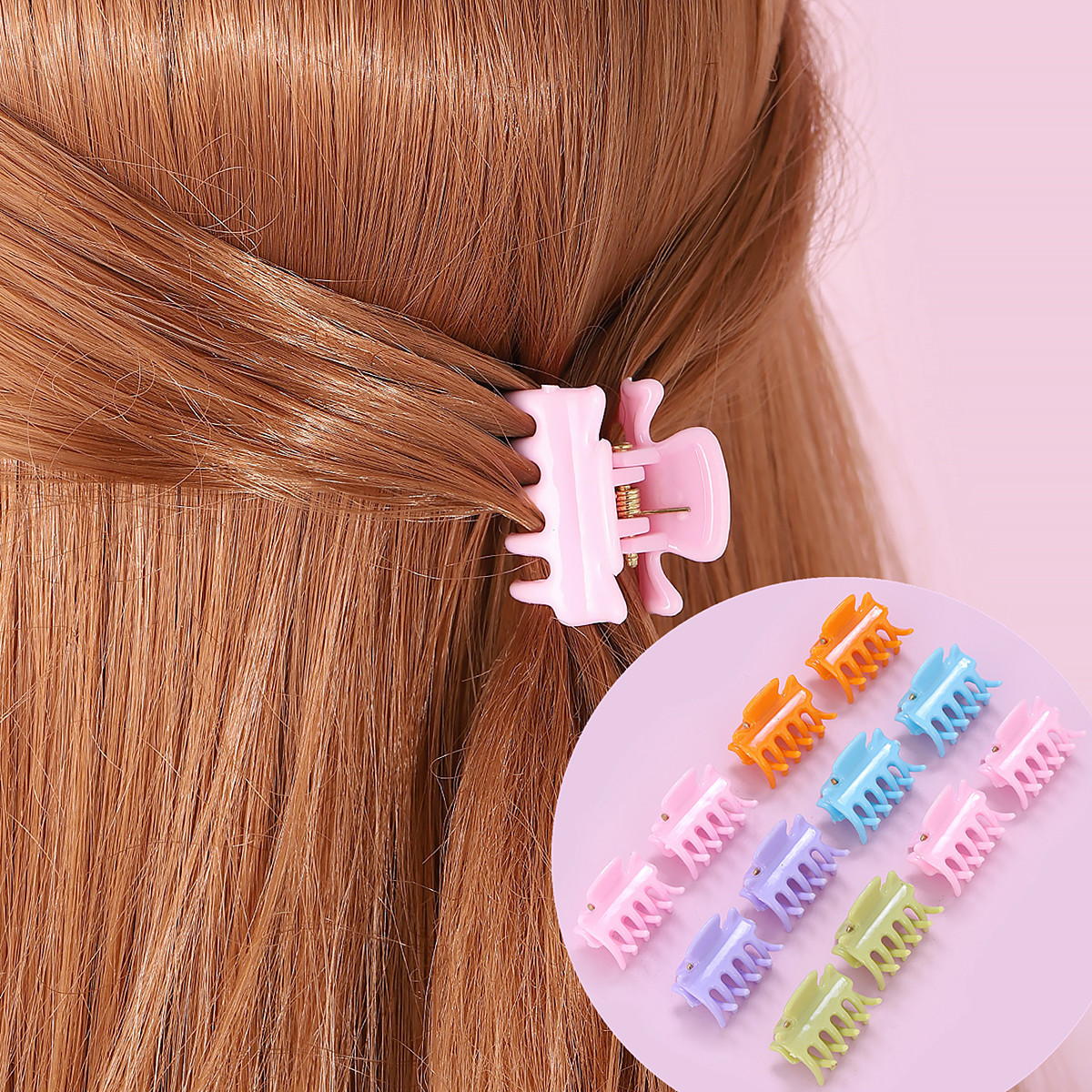 Clip de pelo pequeño para niños clip de oreja color caramelo flequillo clip horquilla tamaño pequeño clip de pelo accesorios de cabeza
