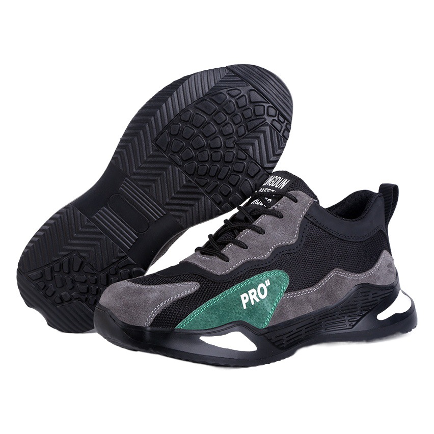 Zapatos de protección laboral para hombre, zapatos de trabajo antigolpes y antipinchazos, zapatos de trabajo ligeros de protección de seguridad para canciones de construcción, zapatos de seguridad viejos resistentes al desgaste, puntera de acero