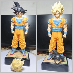 超サイヤ人 Z ファイターズ悟空双頭彫刻 GK 無限超モデル装飾品箱入りフィギュア
