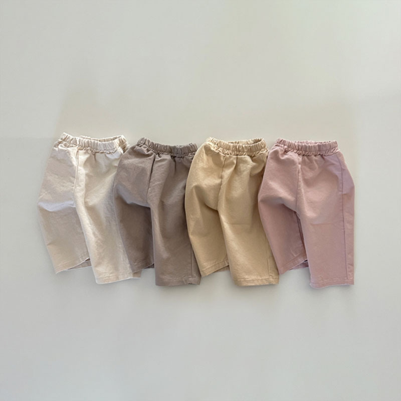 Pantalones casuales de algodón para niños, diseño simple de moda, pantalones largos para exteriores