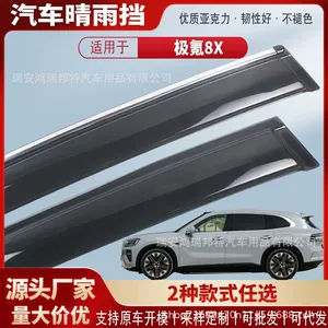 Suitable for Zeekr 8X car window rain visors, acrylic car rain guards, rain deflectors, exterior modification