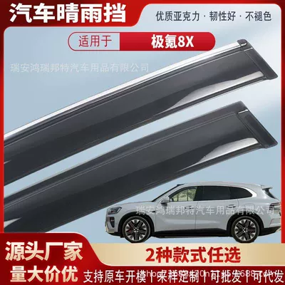 Suitable for Zeekr 8X car window rain visors, acrylic car rain guards, rain deflectors, exterior modification (Rain shield)