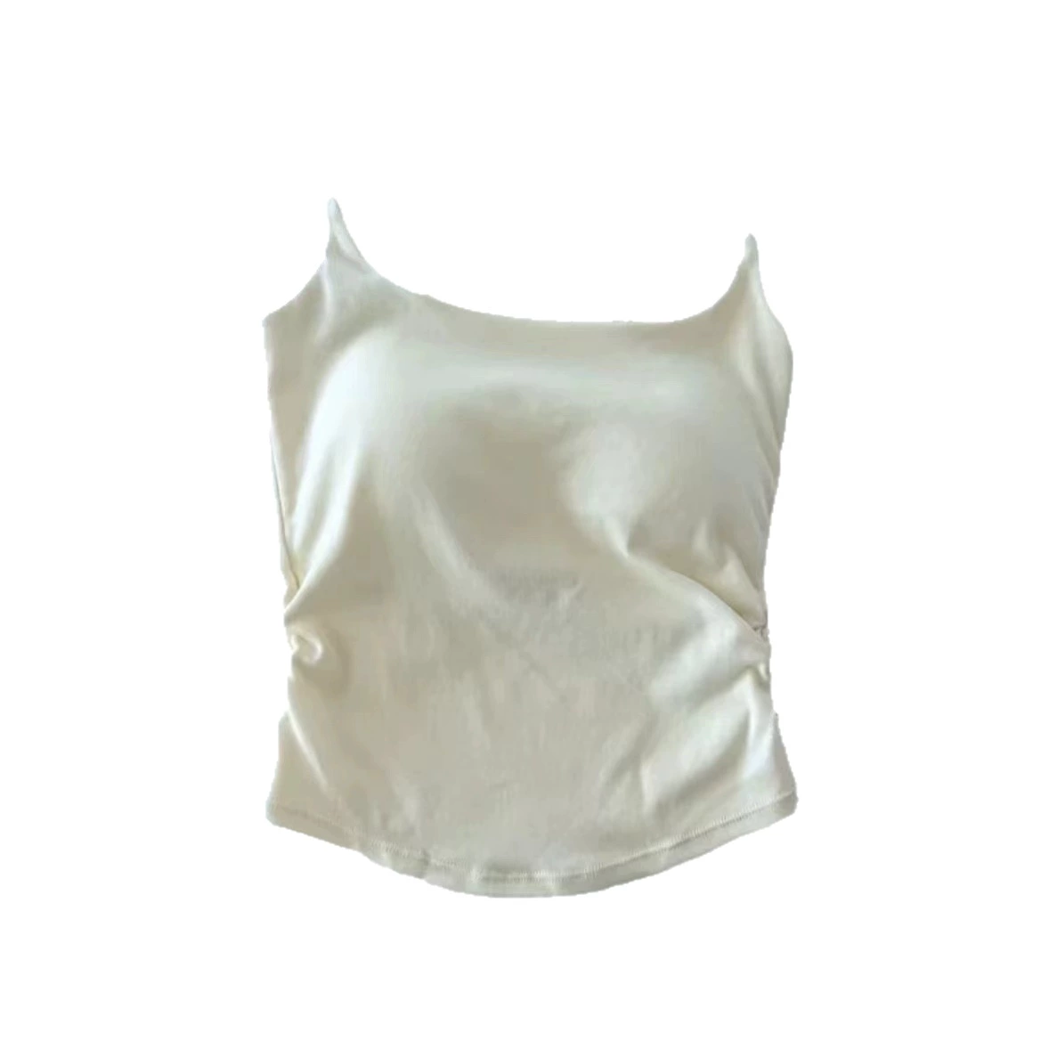 Топ-камисоль с чашками, узкий фасон, one size (подходит 70–120 цзинь), в нескольких цветах