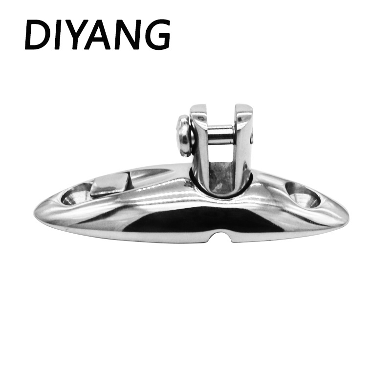 360度旋转山型座 摇摆铰链羊角山型座船舶配件 316不锈钢甲板座