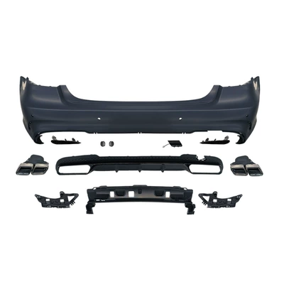 Mercedes-Benz E-Class W212 E200 260: Big Surrounded - 14-16-mercedes-benz-e-class-modified-e63-rear-bumper