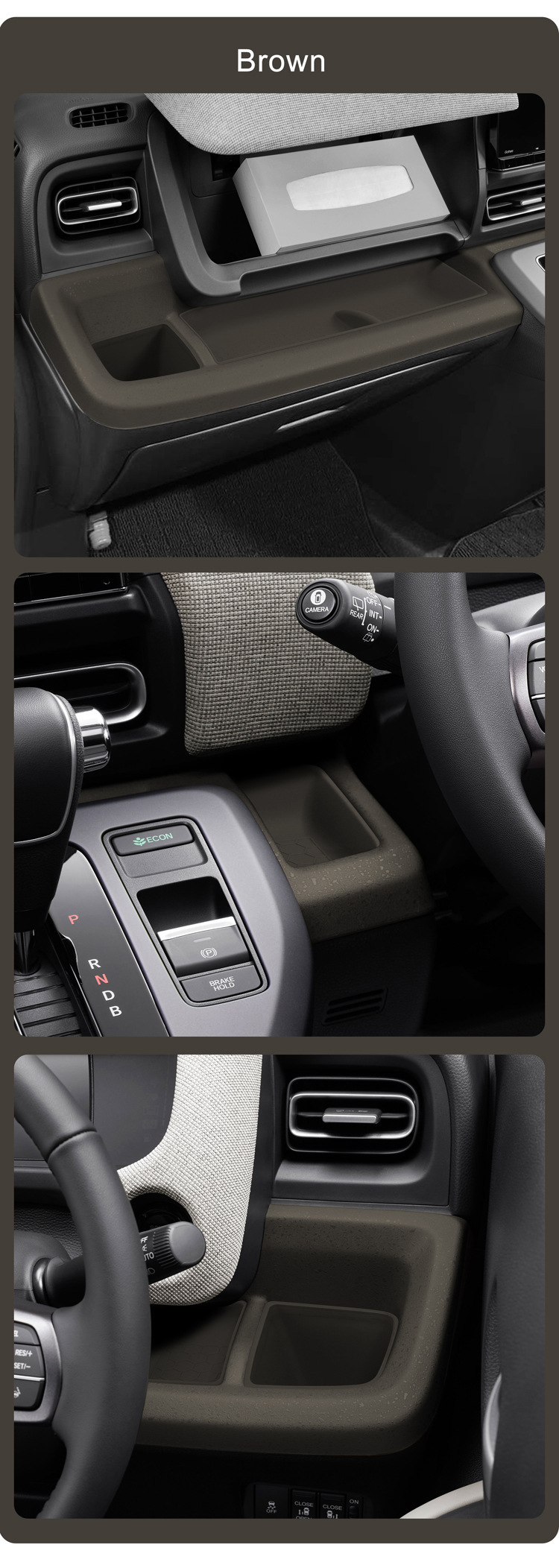 Suitable for 24 Honda Freed Central Control Instrument Panel Water Cup Cover Storage Box Anti-Slip Mat Car Special Product Modification