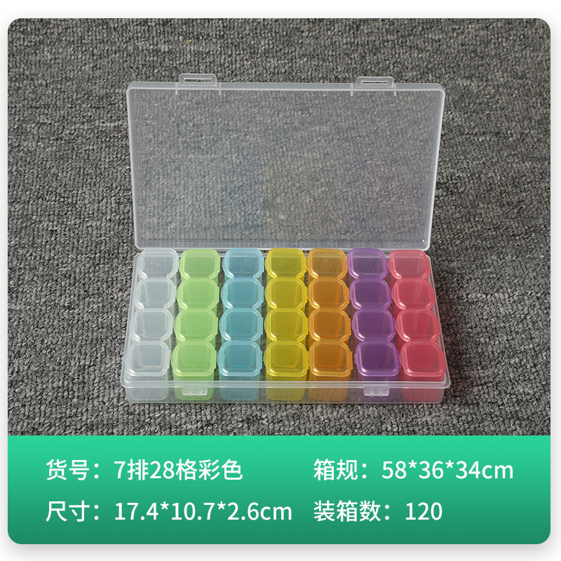 7 row 28 grid color