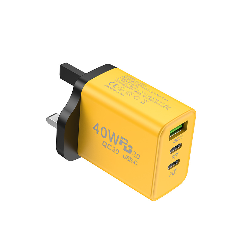 New USB+2PD Type-c Mobile Charger Multi port American, European, and British Travel Fast Charging Head_voghion.com