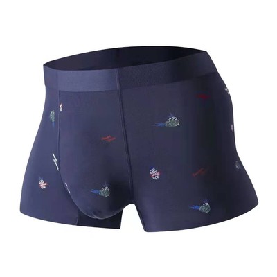 Spring and summer new pattern man Underwear printing ventilation No trace Middle-waisted Underwear Pants wholesale
