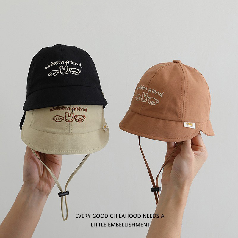 Sombrero de bebé primavera y otoño sombrero pescador sombrero bebé sombrero de sol lindo super lindo sombrero de baño para hombres y mujeres delgado 2025 nuevo