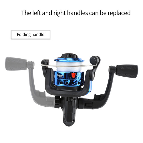 Plastic spinning wheel with 60-meter nylon line, lures fishing reel accessories, fishing gear cross-border wholesale