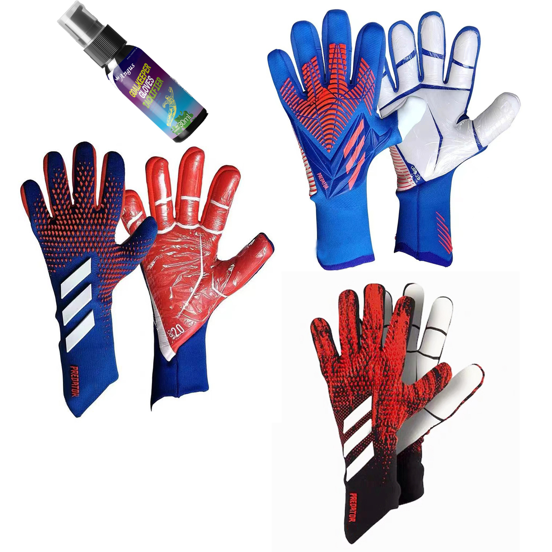 2023 Brand Hot Sale Professional Silicone Waterproof Anti-Slip Gloves Latex Adult Student Football Goalkeeper Protection