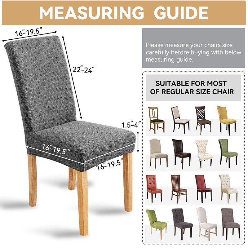 Funda para silla de color puro especial transfronteriza Funda para silla de comedor antideslizante, antipolvo y resistente al desgaste