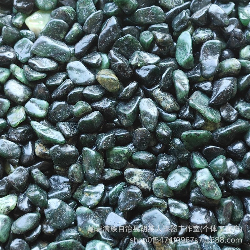 5 Pounds of 7-9mm Large-Sized Dark Green Jade Gravel, Natural Jade for Flower Pots, Fish Tank Landscaping, Pillow Filling, and Succulent Plants 5 Pounds of 7-9mm Large-Sized Dark Green Jade Gravel, Natural Jade for Flower Pots, Fish Tank Landscaping, Pillow Filling, and Succulent Plants