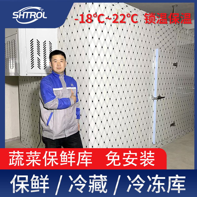 中小型全套商用冷库水果蔬菜牛羊鸭肉冷冻库可移动花卉医药冷冻库