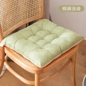 Solid color cotton and linen-light green