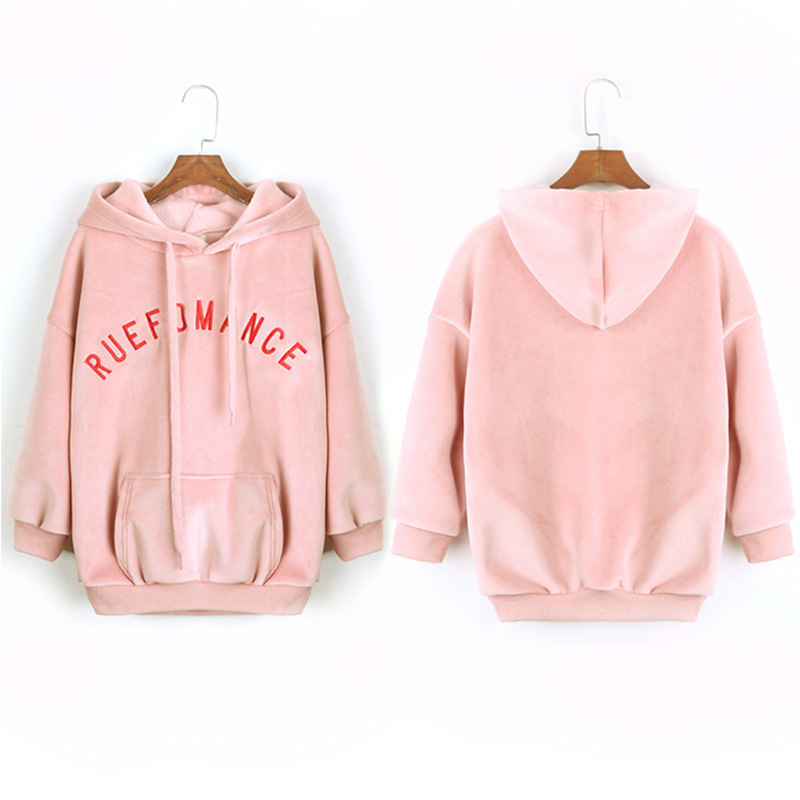 Tiktok Live Supplier Women's Sweatshirt Spring and Autumn Korean Version Pullover Casual Solid Color Thin Cotton Women's Sweatshirt Fleece