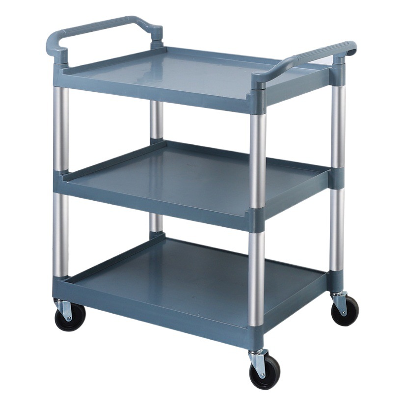 Tk Food Collection Cart, Bowl Collection Cart, Restaurant Handcart, Multifunctional Hotel Commercial Trash Bin, Three-Tier Small Cart for Commercial Use