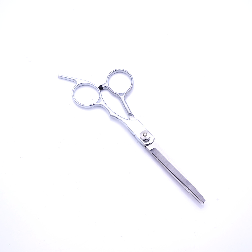 Tijeras de peluquería para adelgazar flequillo, juego de tijeras planas para corte de cabello en casa, herramientas profesionales de barbería