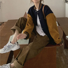 韩版棒球服女装2024年春秋冬季新款情侣ins潮原宿风宽松外套 夹克