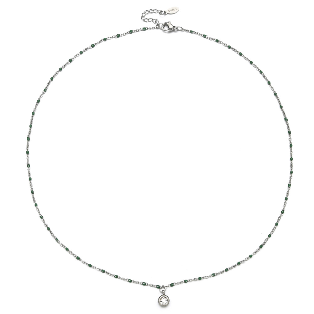 9g Weight 304 Stainless Steel, Seed Bead Pendant Material Rhinestones Inlay Material Pendant Necklace Classification 304 Stainless Steel Chain Material cable chain Chain Type 1 Piece Quantity Casual, Daily Occasion 304 Stainless Steel, Seed Bead Material Round Pattern All Seasons Season Women's Gender Enamel, Plating, Inlay Design Simple Style Style Wholesale Jewelry Simple Style Round 304 Stainless Steel Seed Bead Rhinestones Enamel Plating Inlay Pendant Necklace Cable Chain 4