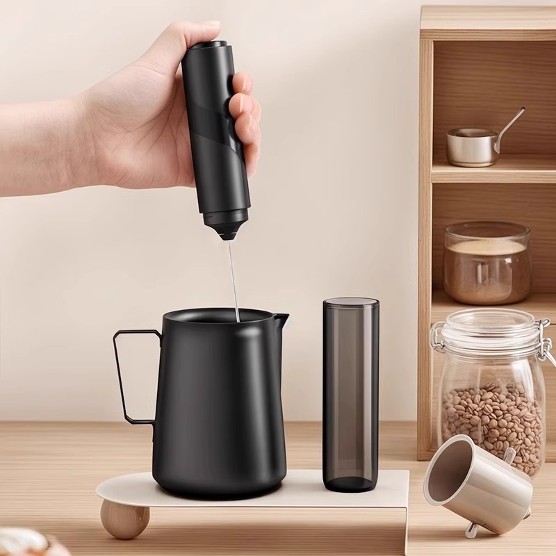 コーヒー泡立て器電動ミルク泡立て器ミニミルク泡立て器ミルクミキサーハンドヘルドワイヤレス泡立て器家庭用|undefined
