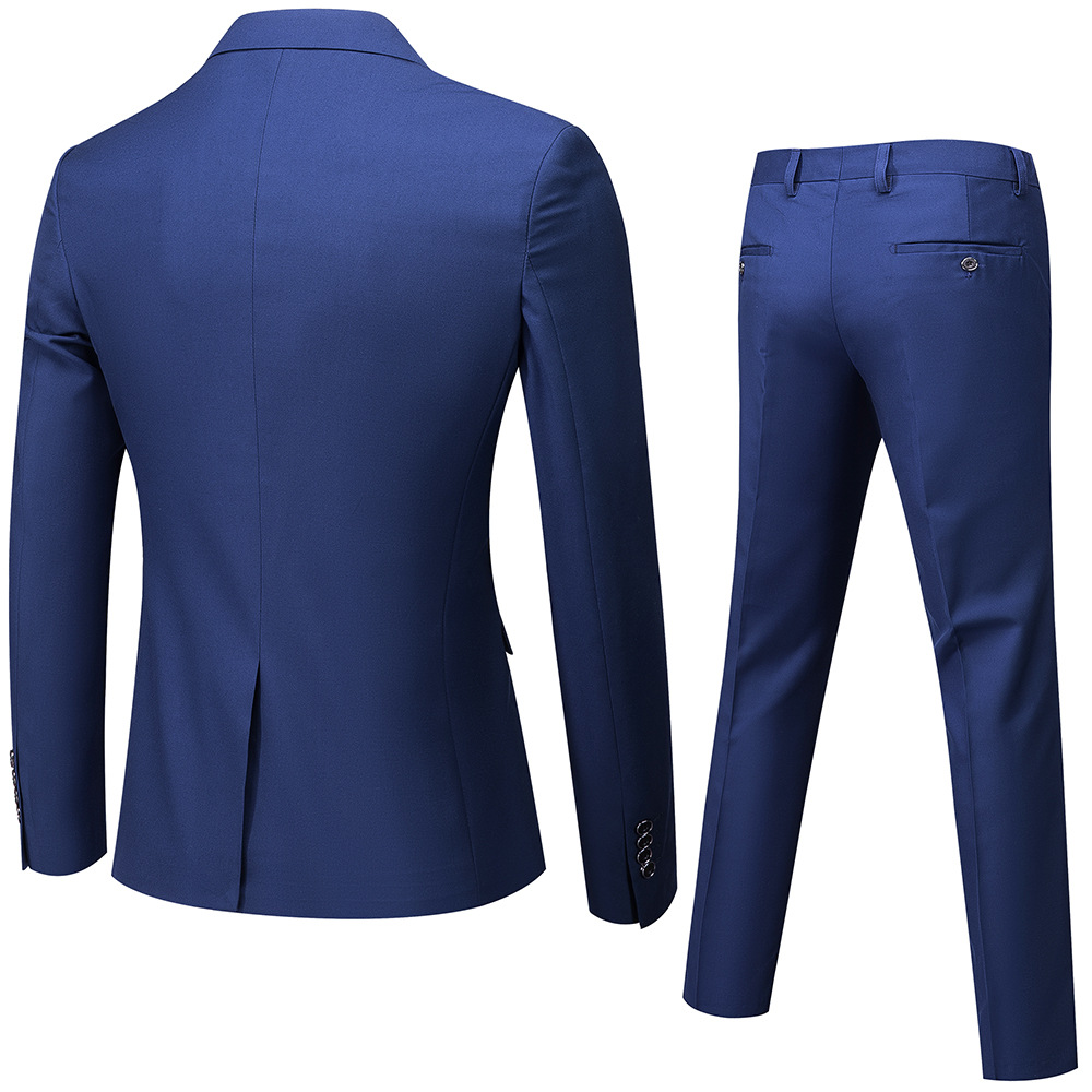 Moda casual traje de negocios traje de los hombres slim fit estilo coreano estudiante traje de los hombres traje de tres piezas