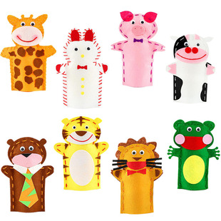 DIY children's fabric puppet non-woven stickers hand-stitched kindergarten early education educational toys material package