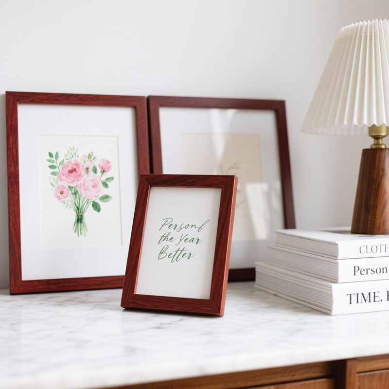 Three-Dimensional Photo Frame Display Simple Creative Wooden Photo Frame Desktop Ornament 6-Inch 8inch 10inch Gift Frame Photo Frame Wholesale