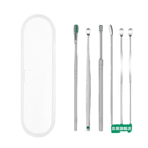 New ear-picking artifact, ear-picking spoon, ear-picking spoon, ear-picking tool set, adult and children's ear-picking spoon, home use