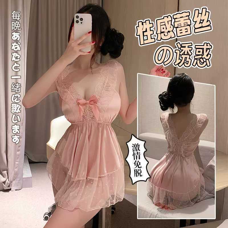 Plus-Size Sexy Nightgown, Tiktok Hot-Selling Sexy Lace Strap Nightdress, Passionate Teasing, No-Removal See-Through Erotic Nightdress Plus-Size Sexy Nightgown, Tiktok Hot-Selling Sexy Lace Strap Nightdress, Passionate Teasing, No-Removal See-Through Erotic Nightdress