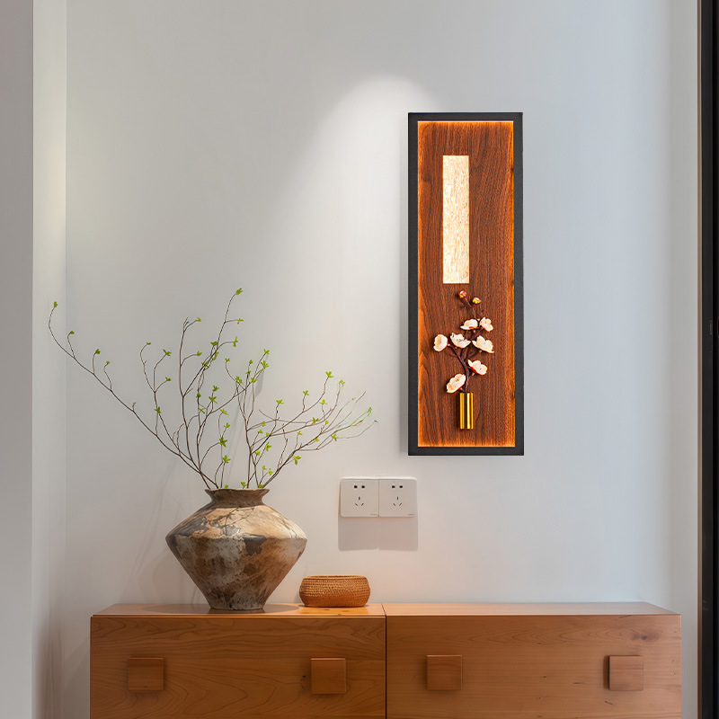 Flores nuevo estilo antiguo estilo medieval estilo antiguo 2025 estilo chino de la pared de la sala de estar lámpara de pared moderna nueva cama