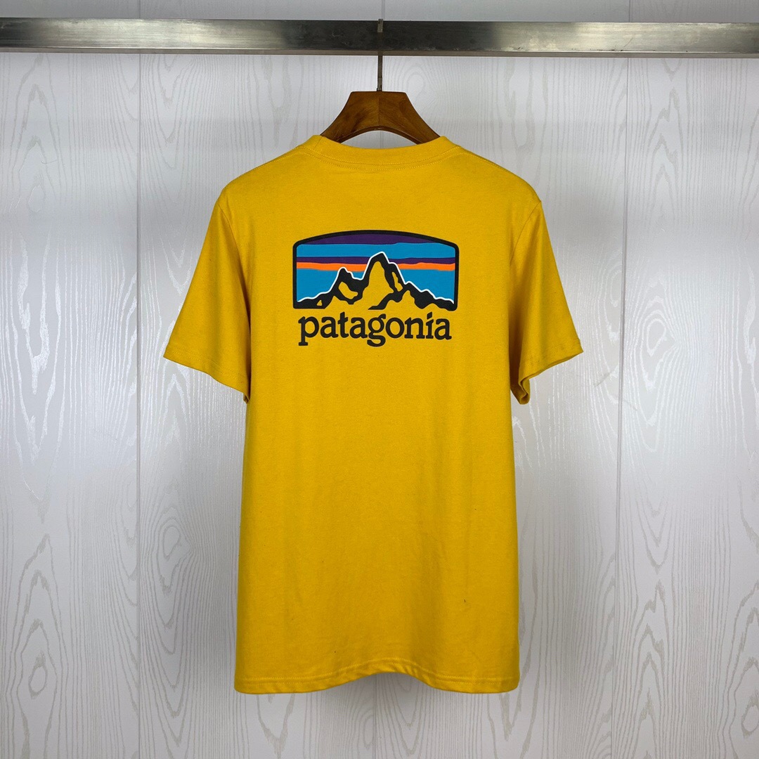 Patagonia Back Logo T-shirt Yellow
