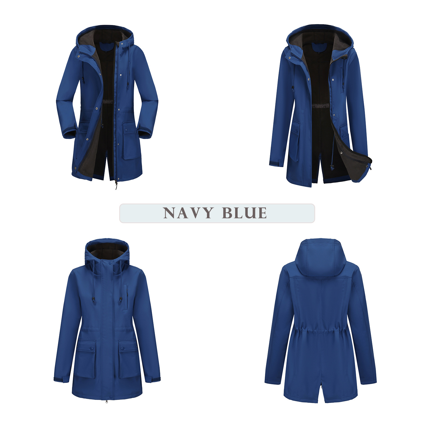 Waterdichte windjack met capuchon voor dames - lichtgewicht regenjas voor herfst en winter (EU-maten S-XXXL)_voghion.com