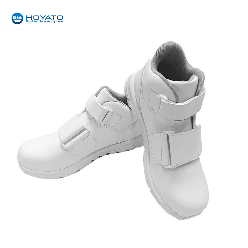 高帮小白鞋防静电工作鞋防滑轻便透气食品厂工作鞋运动白色休闲鞋