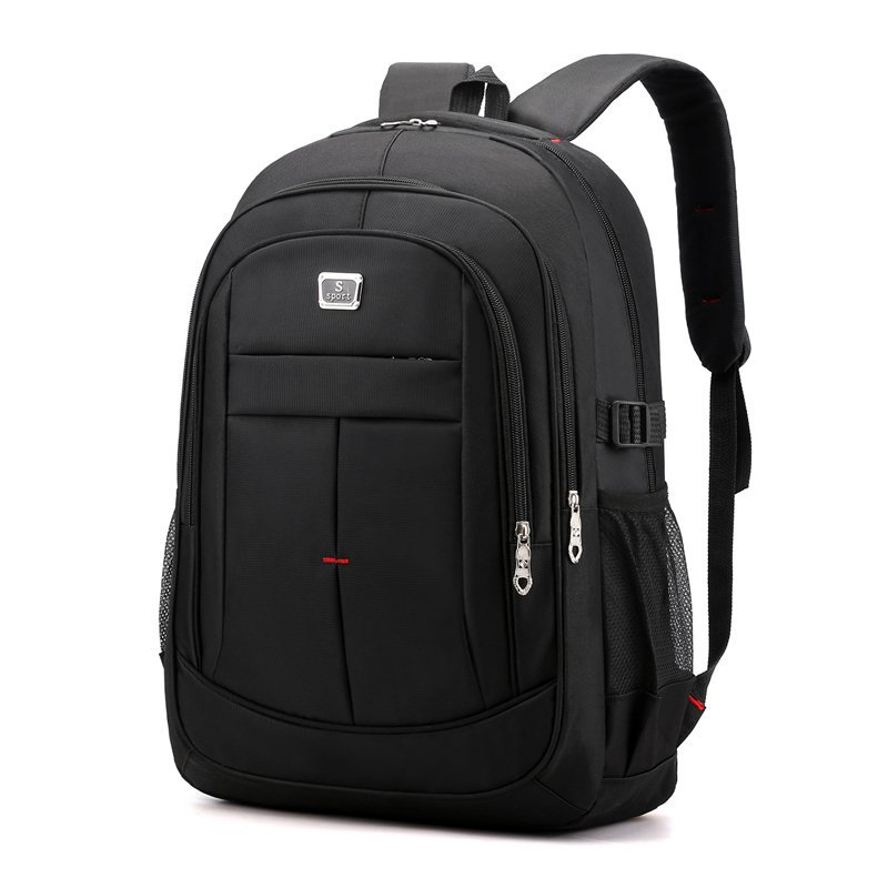 837g Weight Polyester Lining Material Zipper Closure Type Double Shoulder Straps Strap Type Zipper Backpack Bags Type School, Daily Occasion Oxford Cloth Material Waterproof Function School Backpack Backpack Solid Color Pattern All Seasons Season Unisex Gender Classic Style Style Square Shape Large Size Waterproof Solid Color School Daily School Backpack 1