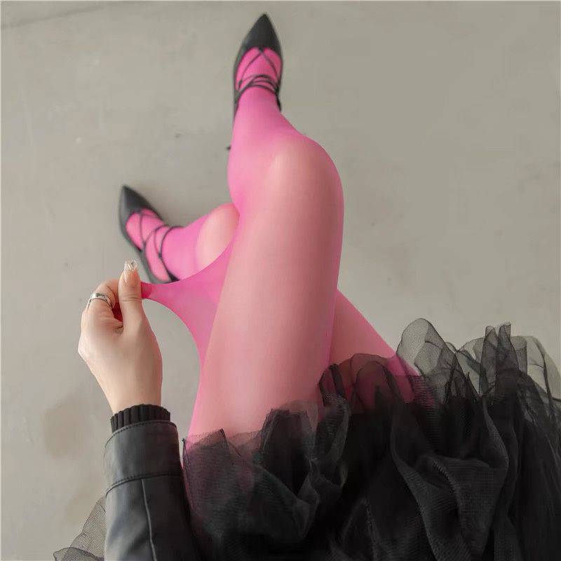 1 pack [rose red] stockings