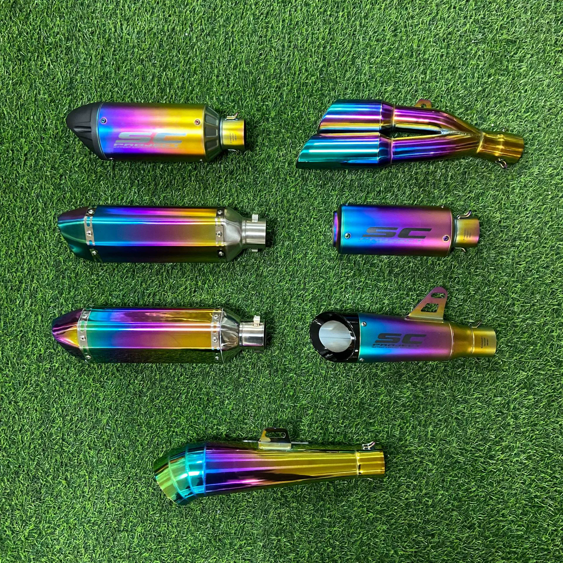 Мотоцикл полноцветная выхлопная труба имитация гонки уличный горизонт отечественный маленький ниндзя 250RR 350 450SR