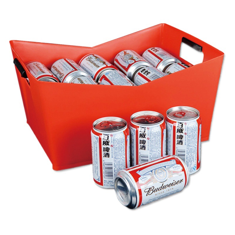 Cubo de hielo de plástico KTV cesta de vino Marco de cerveza binaural engrosado Cubo de cerveza portátil bar cubo de hielo fábrica al por mayor