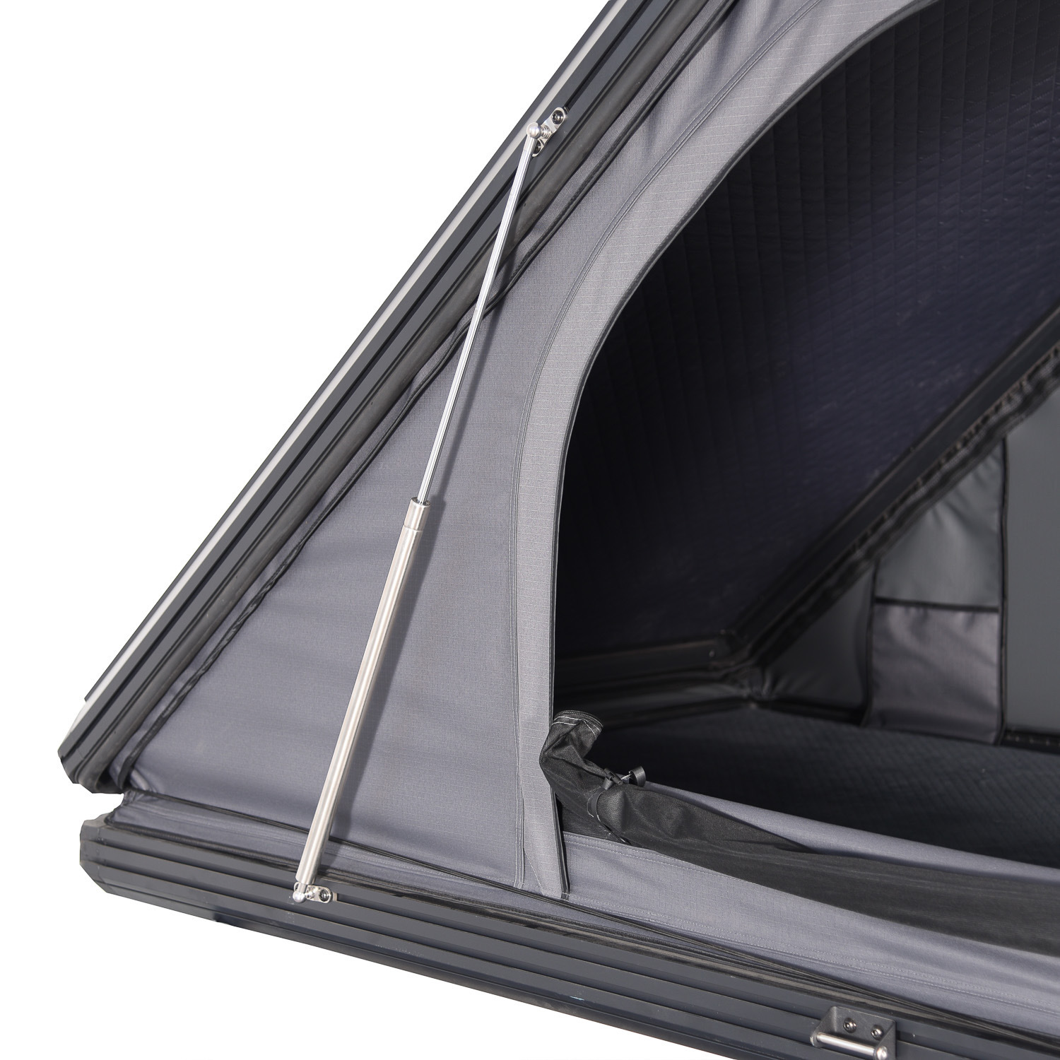 Outdoor Camping Quick-Open Aluminum Shell Hard-Top Roof Tent for Suv, Sedan, Mountain Camping, Hunting, and Stargazing