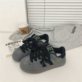 小众白色鞋子男鞋新款小白鞋男款 夏季男板鞋透气情侣休闲鞋女潮