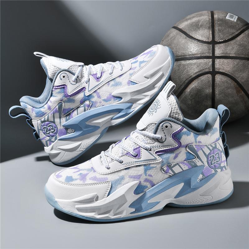 Zapatillas de Baloncesto de Caña Alta para Hombre Malla y TPR Transpirable para Pista image 4