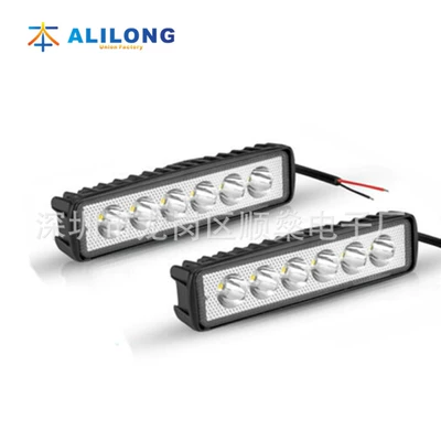 Avtomobil LED İş İşığı, 6 Boncuklu 18W Motosiklet Dəyişdirilmiş Proyektor, Off-Road Nəqliyyat Vasitəsi