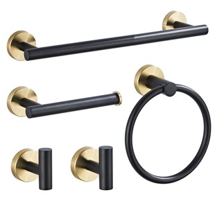 304 Stainless Steel Bathroom Pendant Set Towel Rack Towel Rack Towel Bar Hook Tissue Holder Toilet Paper Holder