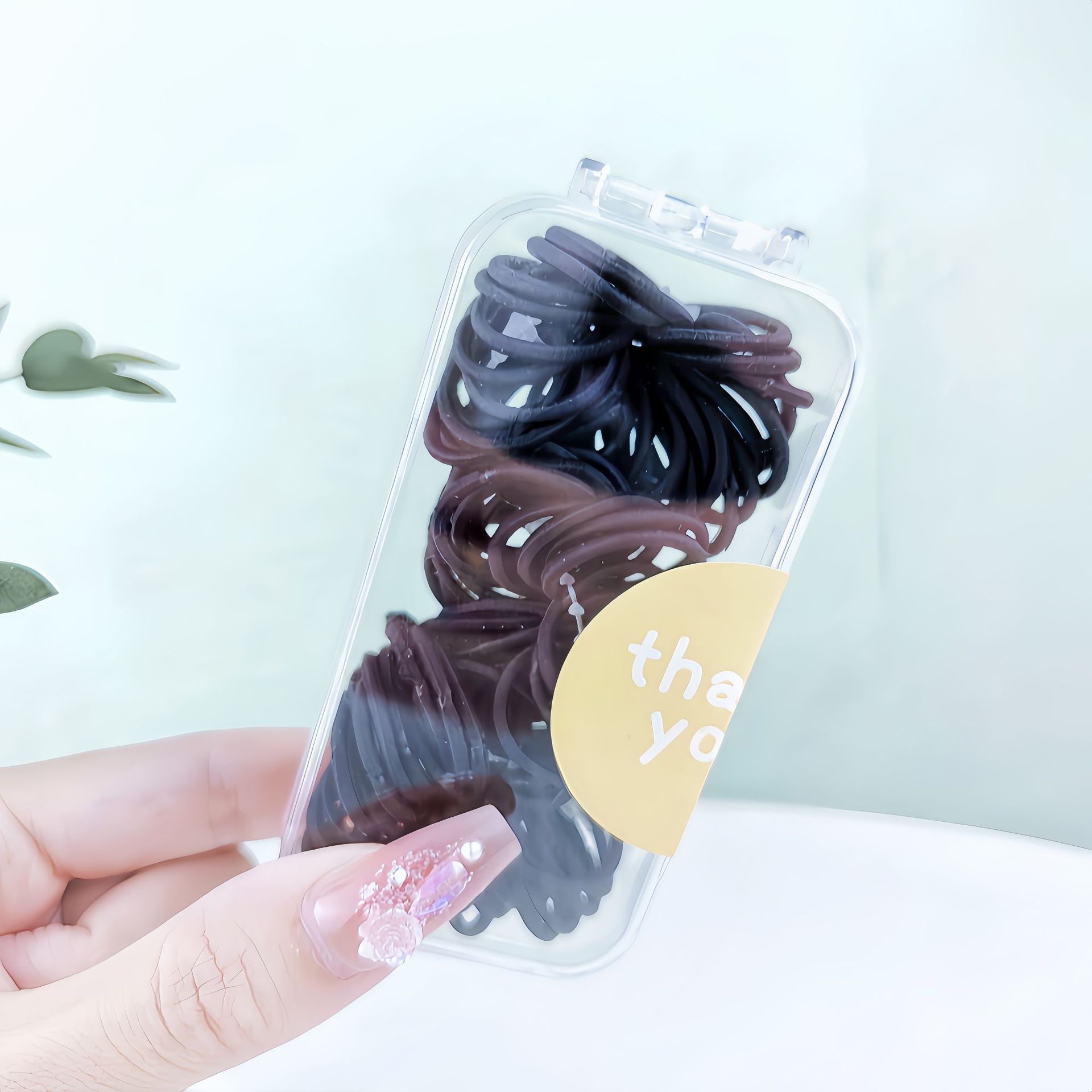 Color pulgar para niños anillo de cabello mini correa de goma niña bebé no lastimar cabello de jardín de infantes atado cabello de cabello