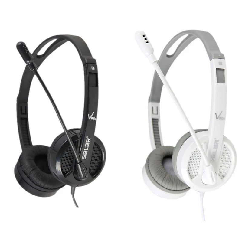 Производитель Shengna V38 проводной наушник для компьютера, обучающий англ. язык с микрофоном для записи